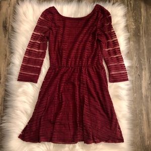 Lily Rose burgundy dress